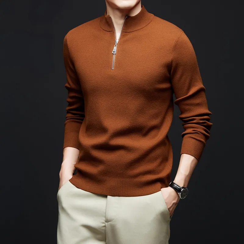 PIERRE CARDIN Sweater Men's Rose Chestnut-1