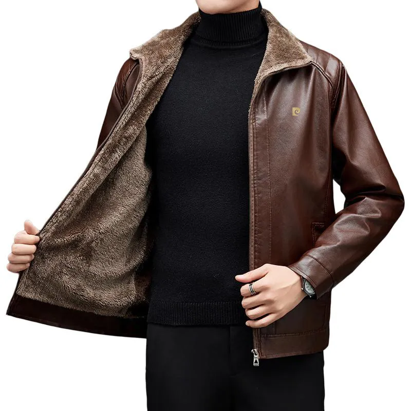 PIERRE CARDIN Leather Jacket Men's-3