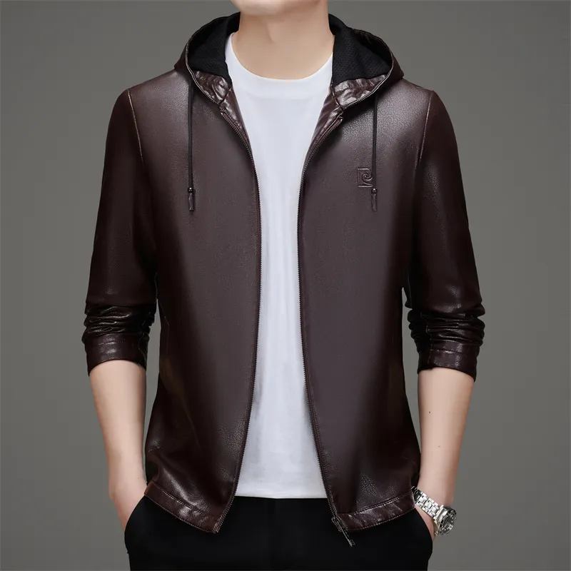 PIERRE CARDIN Leather Jacket Men's-7