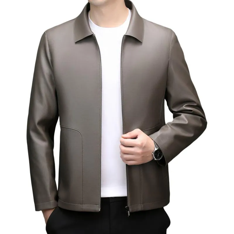 PIERRE CARDIN Leather Jacket Men's-6