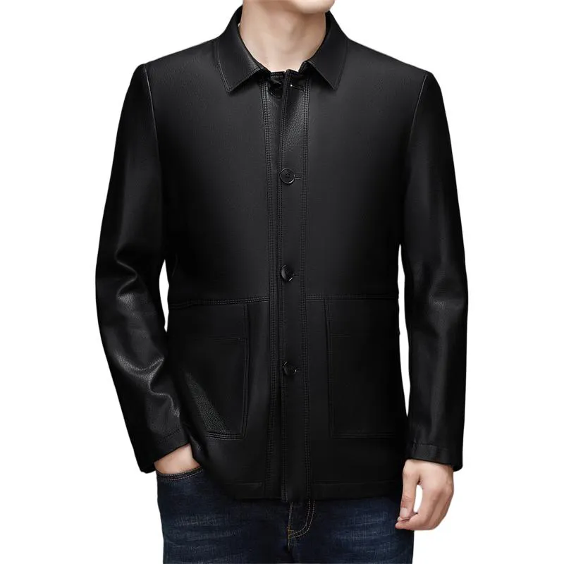 PIERRE CARDIN Leather Jacket Men's-2