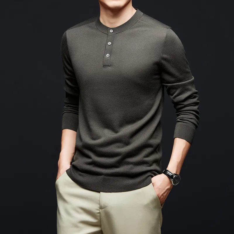 PIERRE CARDIN Sweater Men's Han Gray Brown-2