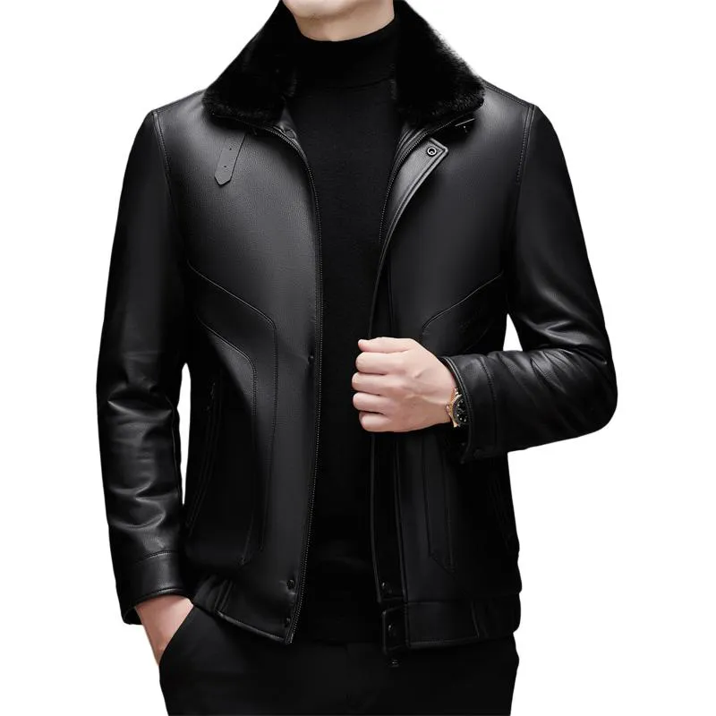 PIERRE CARDIN Leather Jacket Men's-2