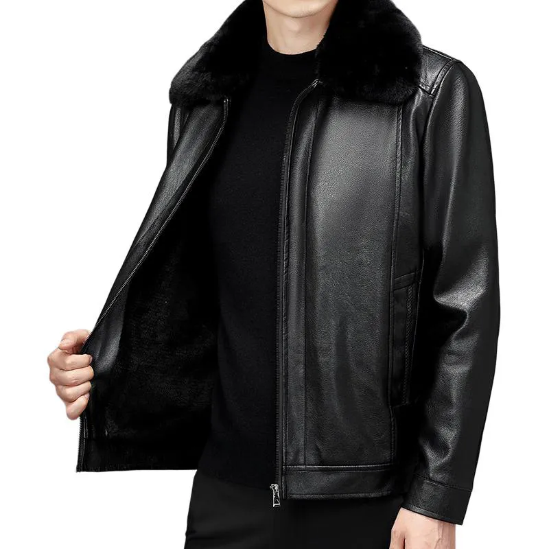 PIERRE CARDIN Leather Jacket Men's-3
