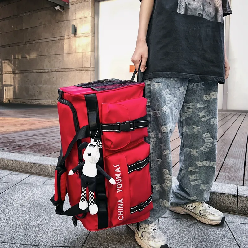 MTribe Nylon Travel Bag Unisex Black/Red/Yellow/Pink/Army Green/Khaki/Turquoise-22