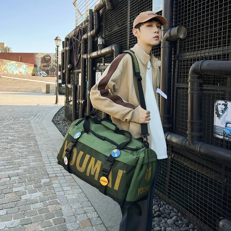 MTribe Oxford Travel Bag Unisex Black/Yellow/Pink/Gray/Red/Turquoise/Army Green-40