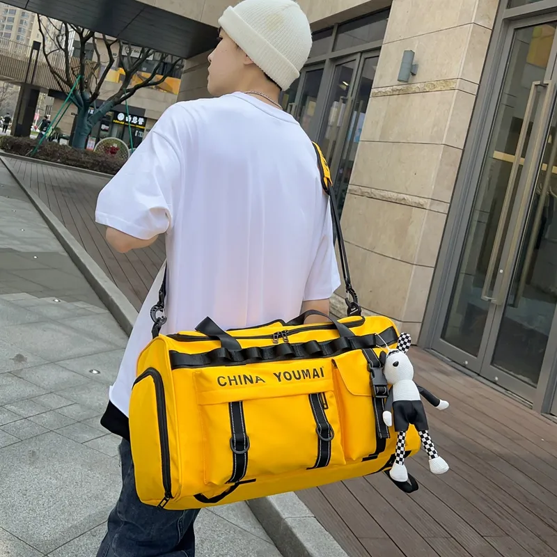 MTribe Nylon Travel Bag Unisex Black/Red/Yellow/Pink/Army Green/Khaki/Turquoise-12