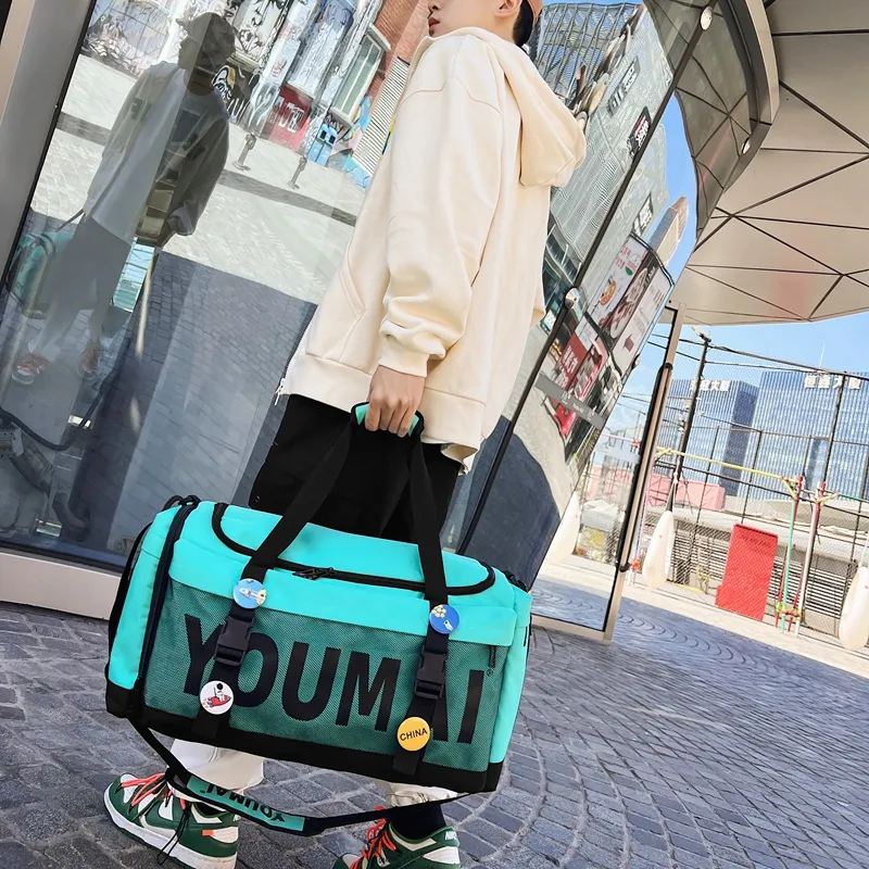 MTribe Oxford Travel Bag Unisex Black/Yellow/Pink/Gray/Red/Turquoise/Army Green-46