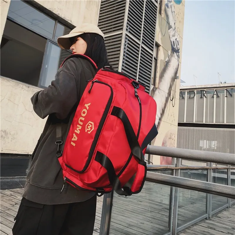 MTribe Nylon Travel Bag Unisex Black/Purple/Pink/Khaki/Red-30