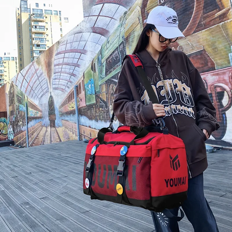 MTribe Oxford Travel Bag Unisex Black/Yellow/Pink/Gray/Red/Turquoise/Army Green-25