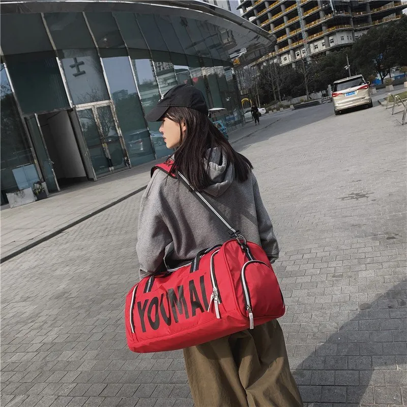 MTribe Nylon Travel Bag Unisex Khaki/Purple/Pink/Black/Red-31