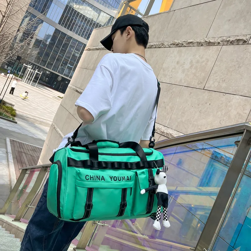 MTribe Nylon Travel Bag Unisex Black/Red/Yellow/Pink/Army Green/Khaki/Turquoise-39