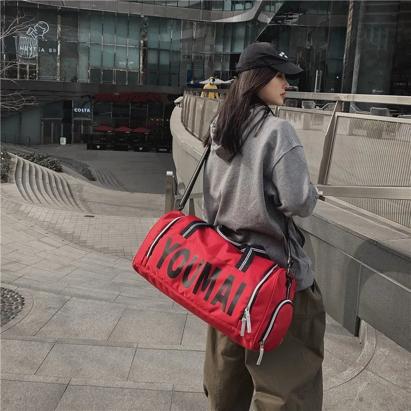 MTribe Nylon Travel Bag Unisex Khaki/Purple/Pink/Black/Red-30