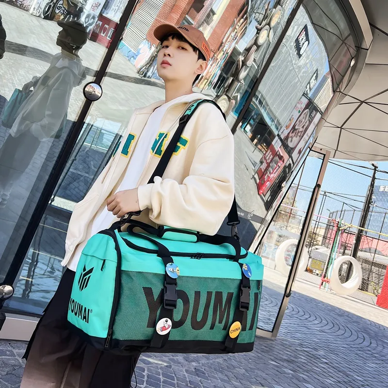 MTribe Oxford Travel Bag Unisex Black/Yellow/Pink/Gray/Red/Turquoise/Army Green-47