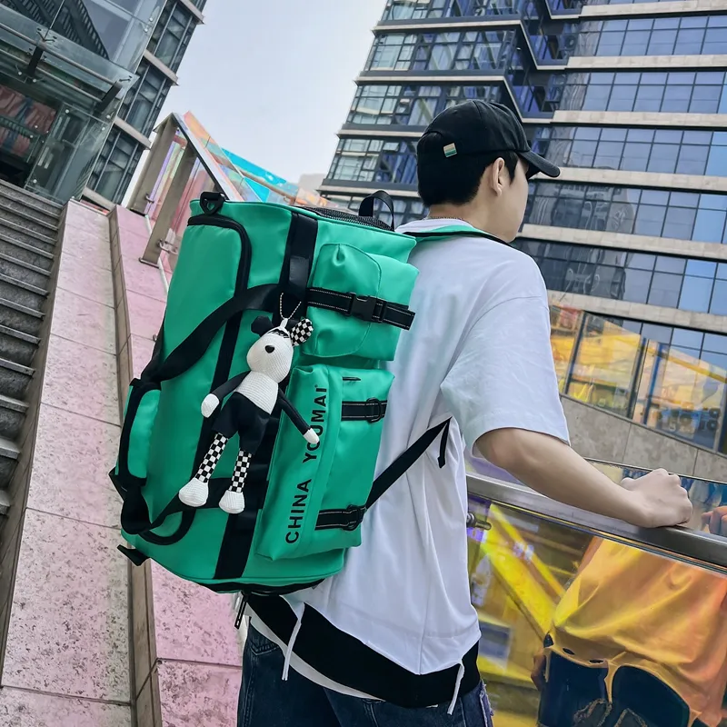 MTribe Nylon Travel Bag Unisex Black/Red/Yellow/Pink/Army Green/Khaki/Turquoise-36