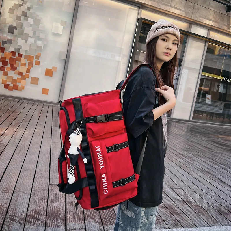 MTribe Nylon Travel Bag Unisex Black/Red/Yellow/Pink/Army Green/Khaki/Turquoise-25