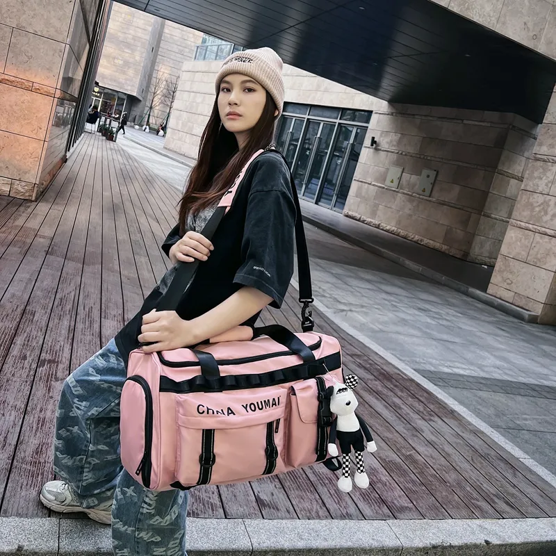 MTribe Nylon Travel Bag Unisex Black/Red/Yellow/Pink/Army Green/Khaki/Turquoise-18