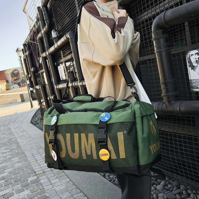 MTribe Oxford Travel Bag Unisex Black/Yellow/Pink/Gray/Red/Turquoise/Army Green-36