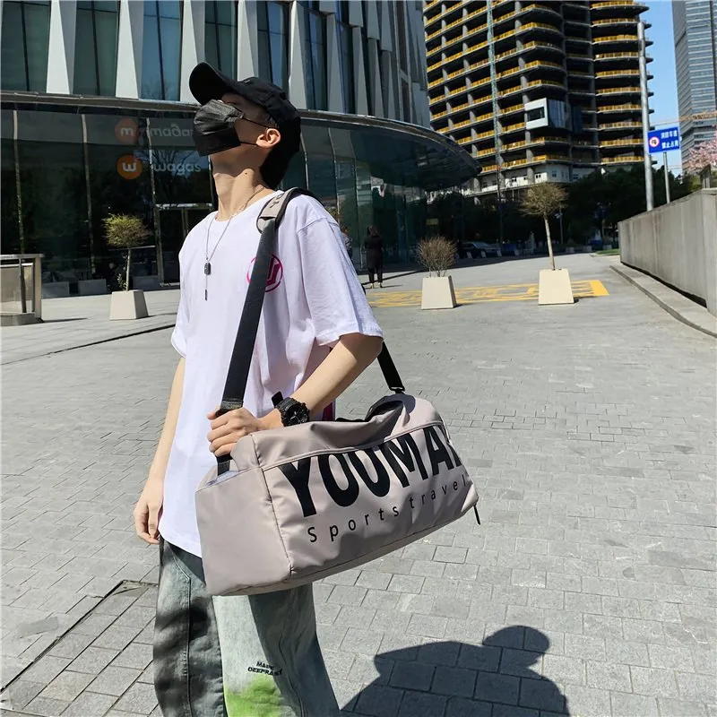 MTribe Nylon Travel Bag Unisex Pink/Red/Khaki/Green/Black-18