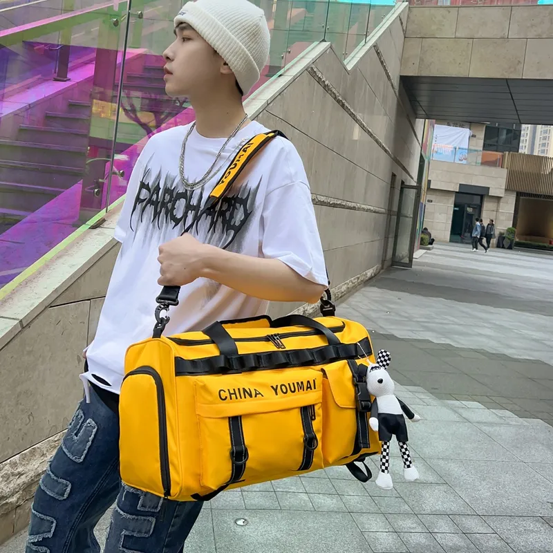 MTribe Nylon Travel Bag Unisex Black/Red/Yellow/Pink/Army Green/Khaki/Turquoise-13