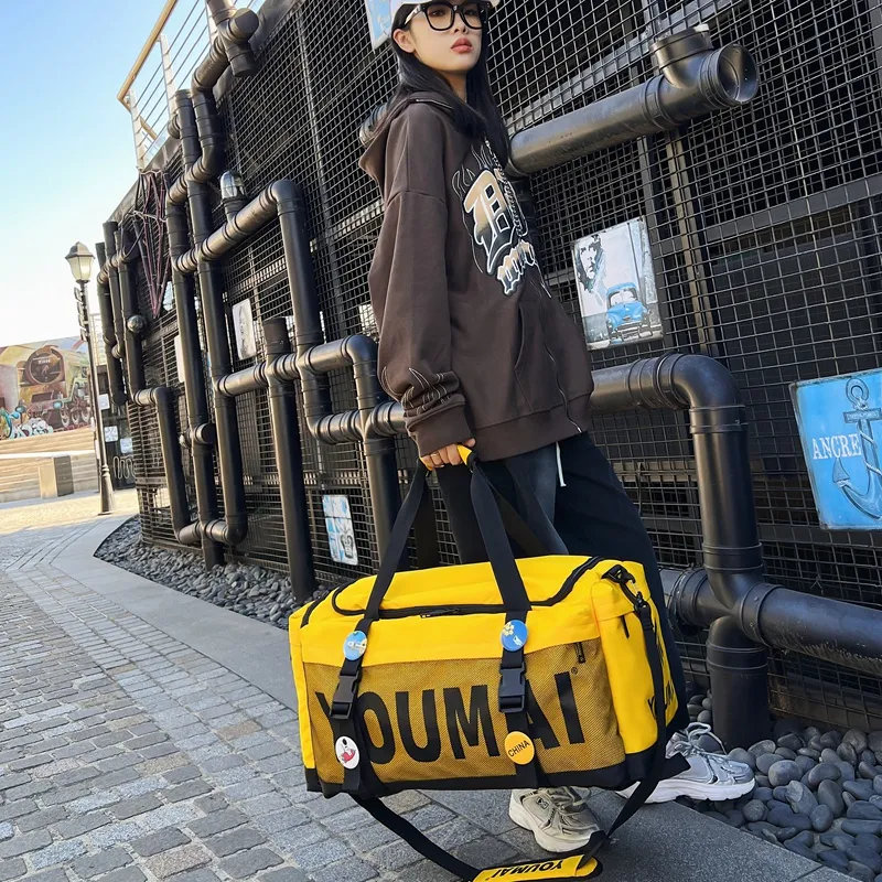 MTribe Oxford Travel Bag Unisex Black/Yellow/Pink/Gray/Red/Turquoise/Army Green-13