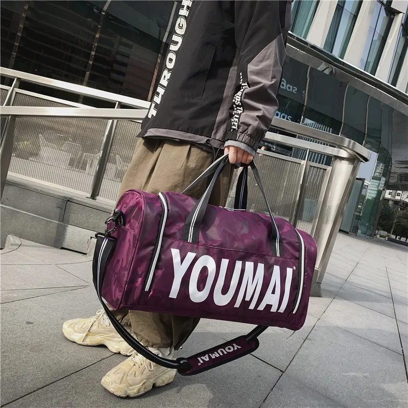 MTribe Nylon Travel Bag Unisex Khaki/Purple/Pink/Black/Red-13