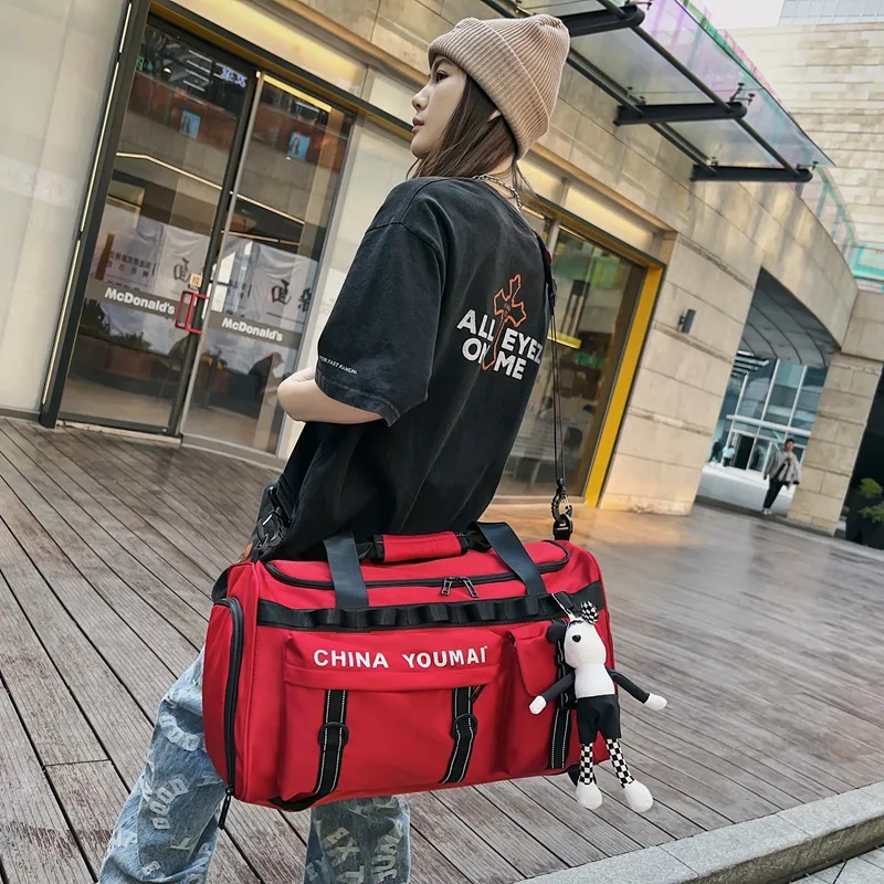MTribe Nylon Travel Bag Unisex Black/Red/Yellow/Pink/Army Green/Khaki/Turquoise-23