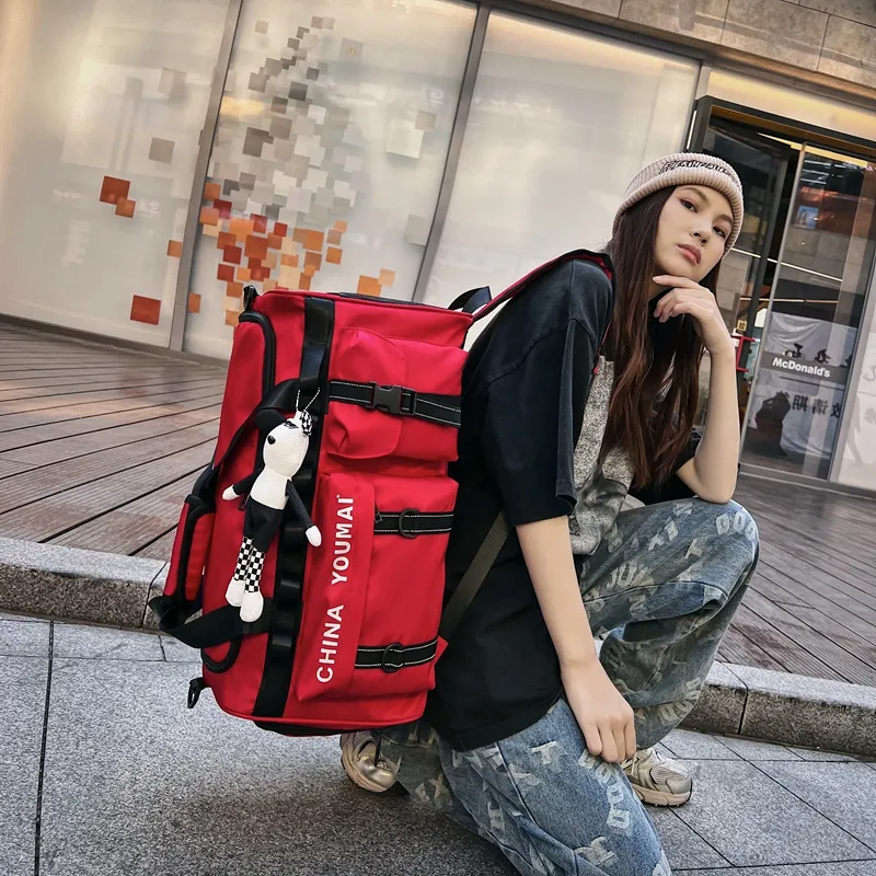 MTribe Nylon Travel Bag Unisex Black/Red/Yellow/Pink/Army Green/Khaki/Turquoise-26