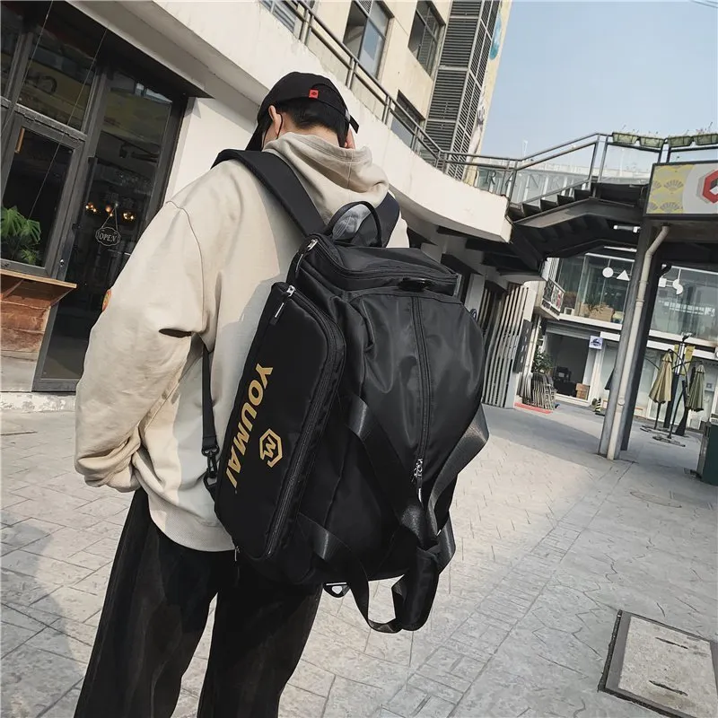 MTribe Nylon Travel Bag Unisex Black/Purple/Pink/Khaki/Red-6