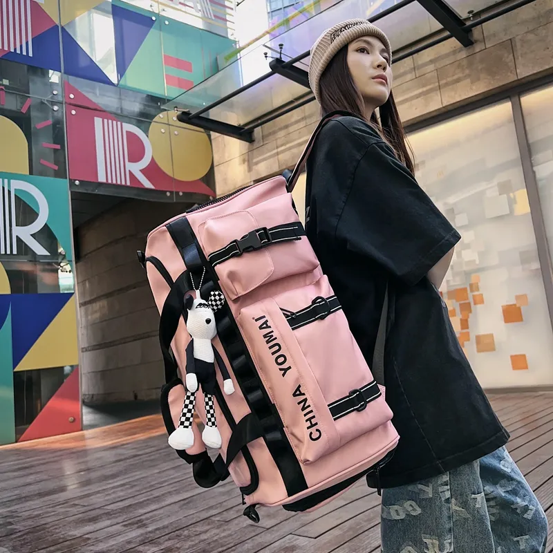 MTribe Nylon Travel Bag Unisex Black/Red/Yellow/Pink/Army Green/Khaki/Turquoise-19