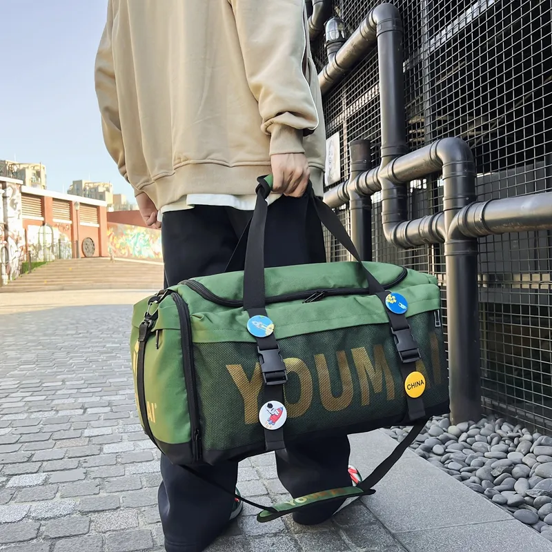 MTribe Oxford Travel Bag Unisex Black/Yellow/Pink/Gray/Red/Turquoise/Army Green-41