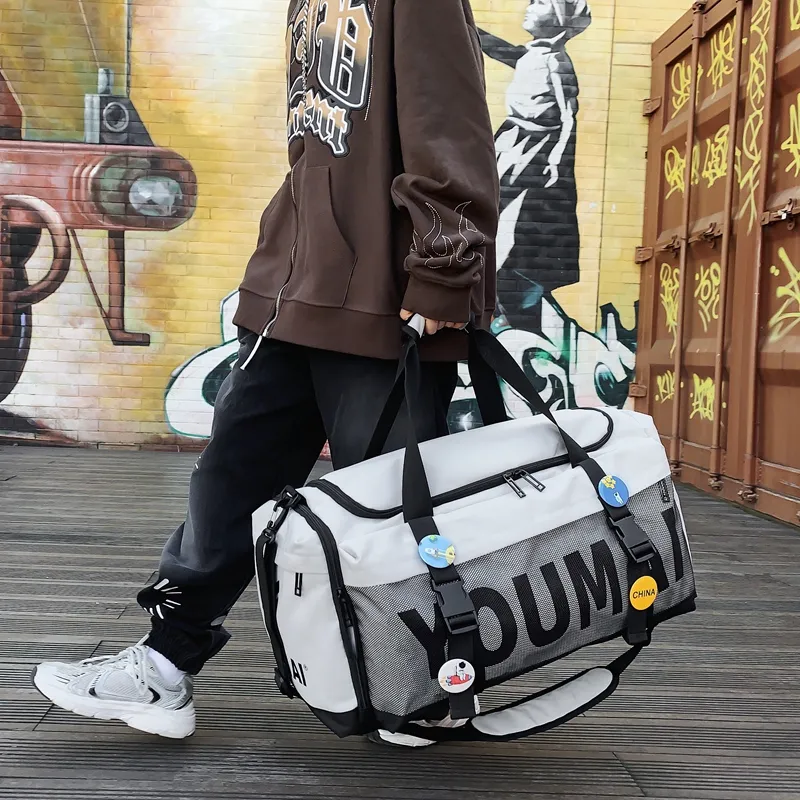 MTribe Oxford Travel Bag Unisex Black/Yellow/Pink/Gray/Red/Turquoise/Army Green-29