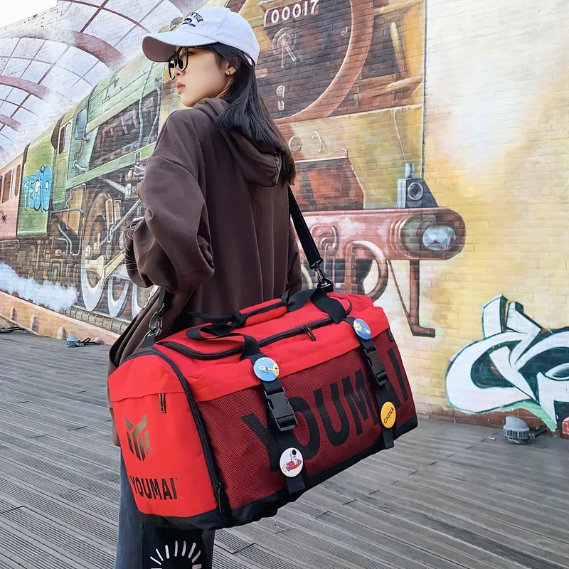 MTribe Oxford Travel Bag Unisex Black/Yellow/Pink/Gray/Red/Turquoise/Army Green-22