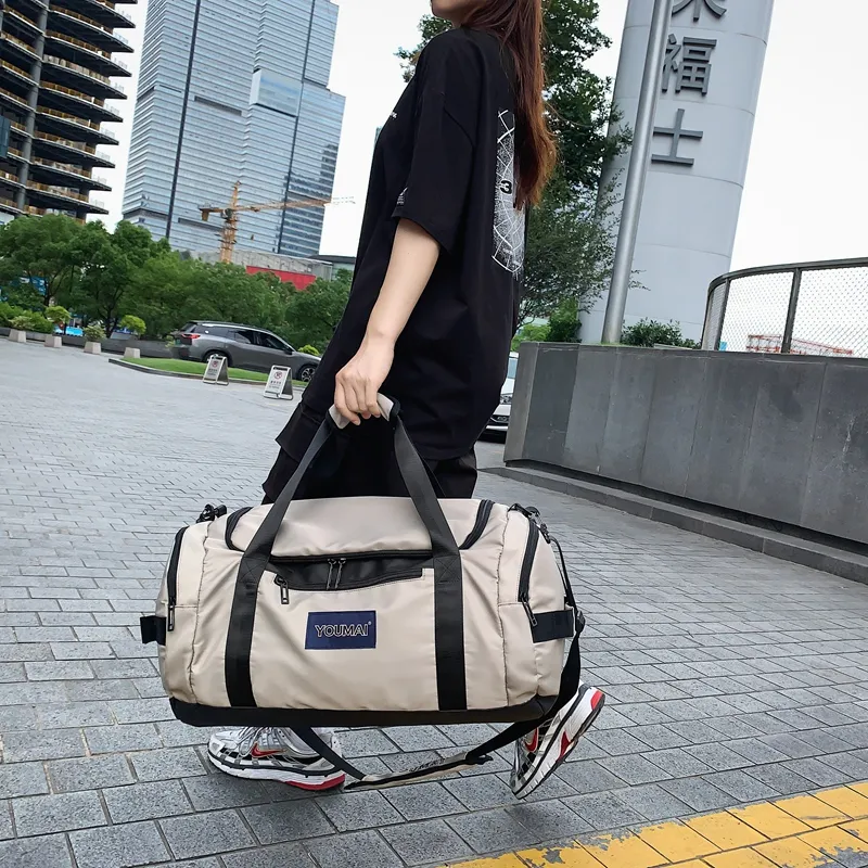 MTribe Nylon With Composite Fabric Travel Bag Unisex Multicolor-37