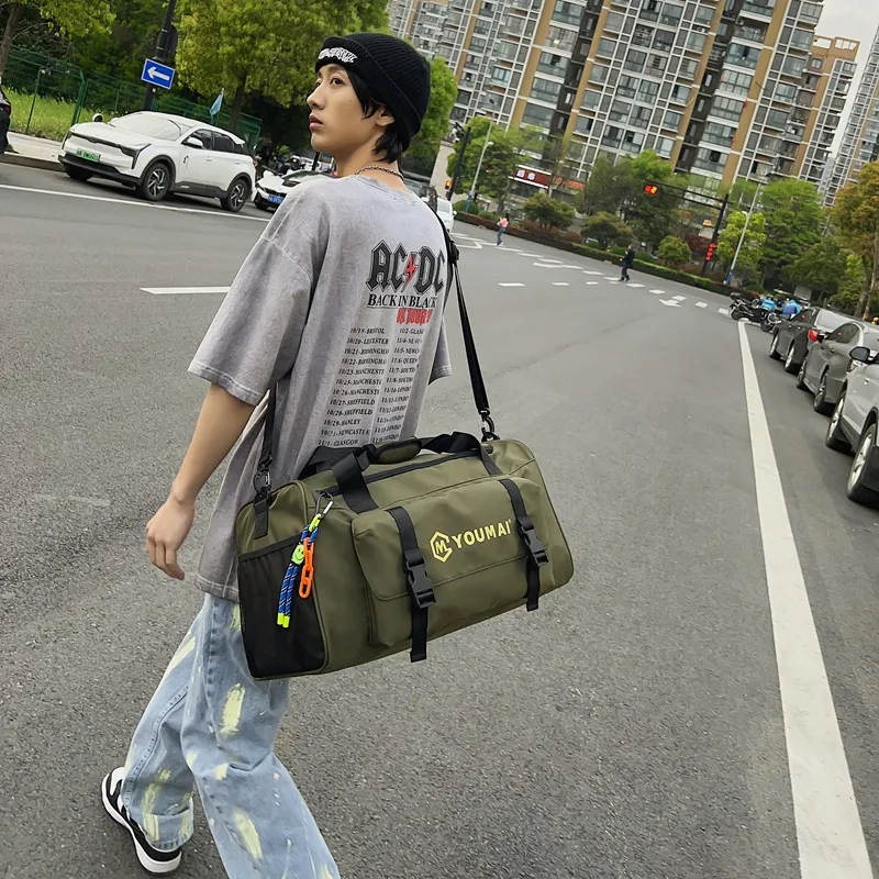 MTribe Nylon Travel Bag Unisex Multicolor-4