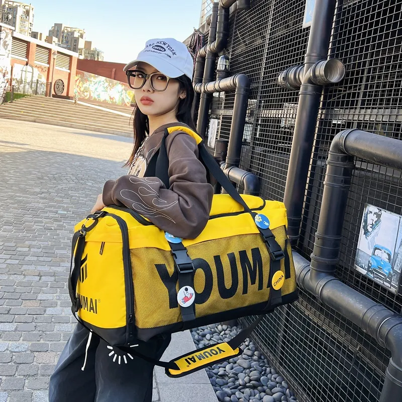 MTribe Oxford Travel Bag Unisex Black/Yellow/Pink/Gray/Red/Turquoise/Army Green-12