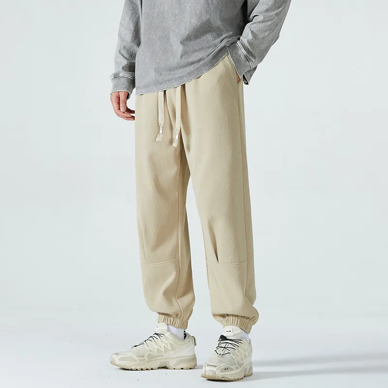 HCHUICHENG Casual Pants Unisex Caramel-16