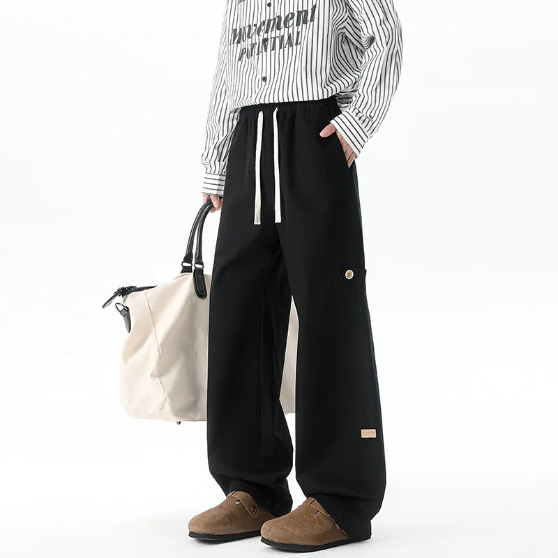 HCHUICHENG Casual Pants Unisex Green-4