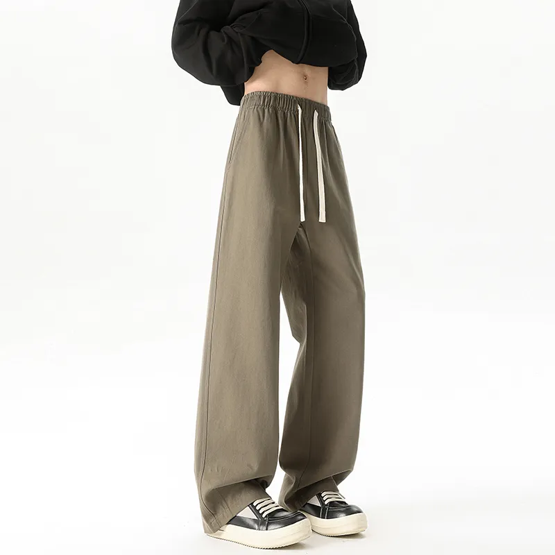 HCHUICHENG Casual Pants Unisex Green-8