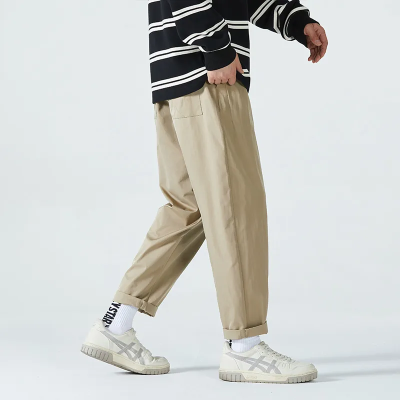 HCHUICHENG Casual Pants Unisex Army Green-12
