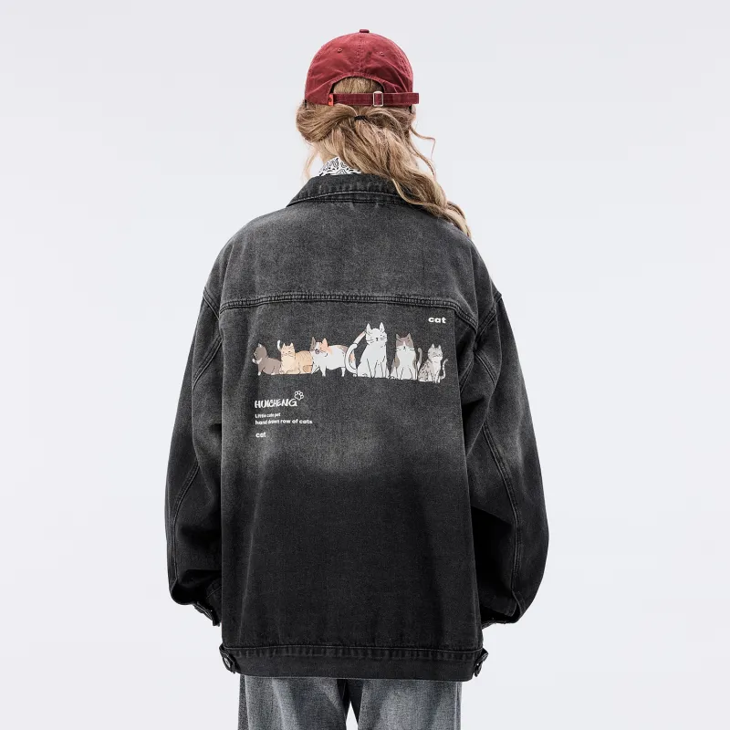 HCHUICHENG Denim Jackets Unisex-20