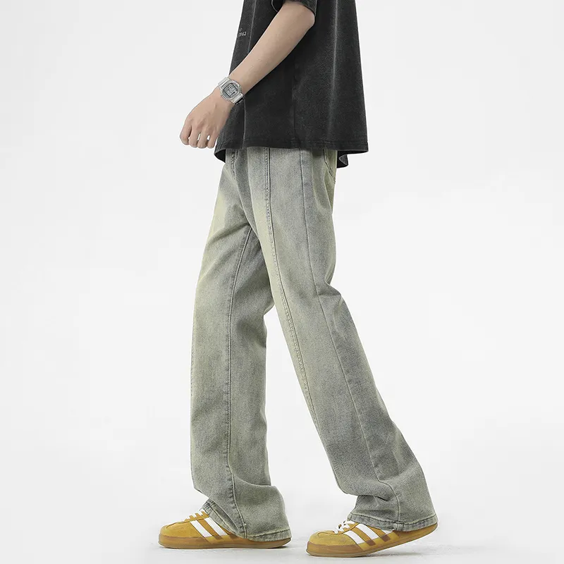 HCHUICHENG Jeans Unisex Washed Color-4