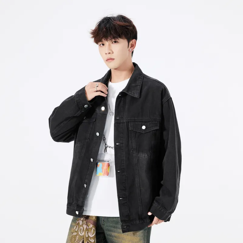 HCHUICHENG Denim Jackets Unisex-13
