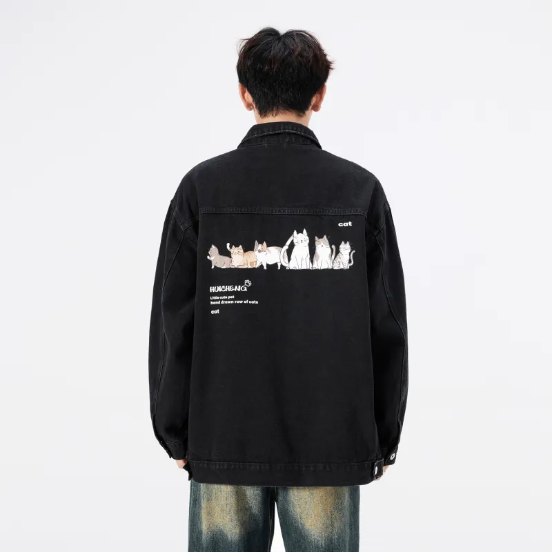 HCHUICHENG Denim Jackets Unisex-2