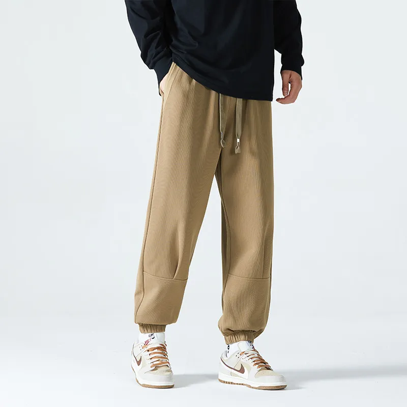 HCHUICHENG Casual Pants Unisex Caramel-10