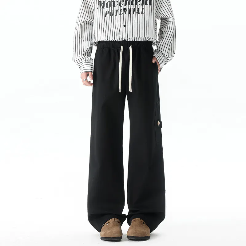HCHUICHENG Casual Pants Unisex Green-3