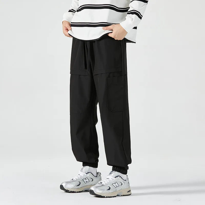 HCHUICHENG Casual Pants Unisex Caramel-3