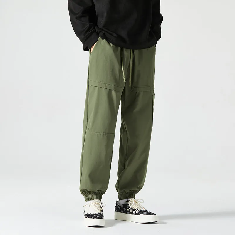 HCHUICHENG Casual Pants Unisex Caramel-12