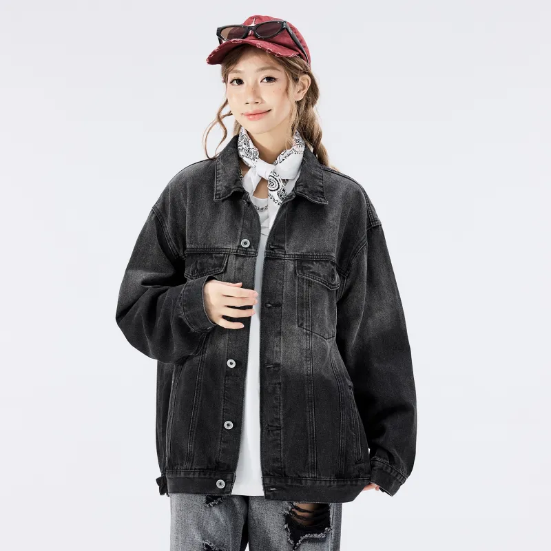 HCHUICHENG Denim Jackets Unisex-22