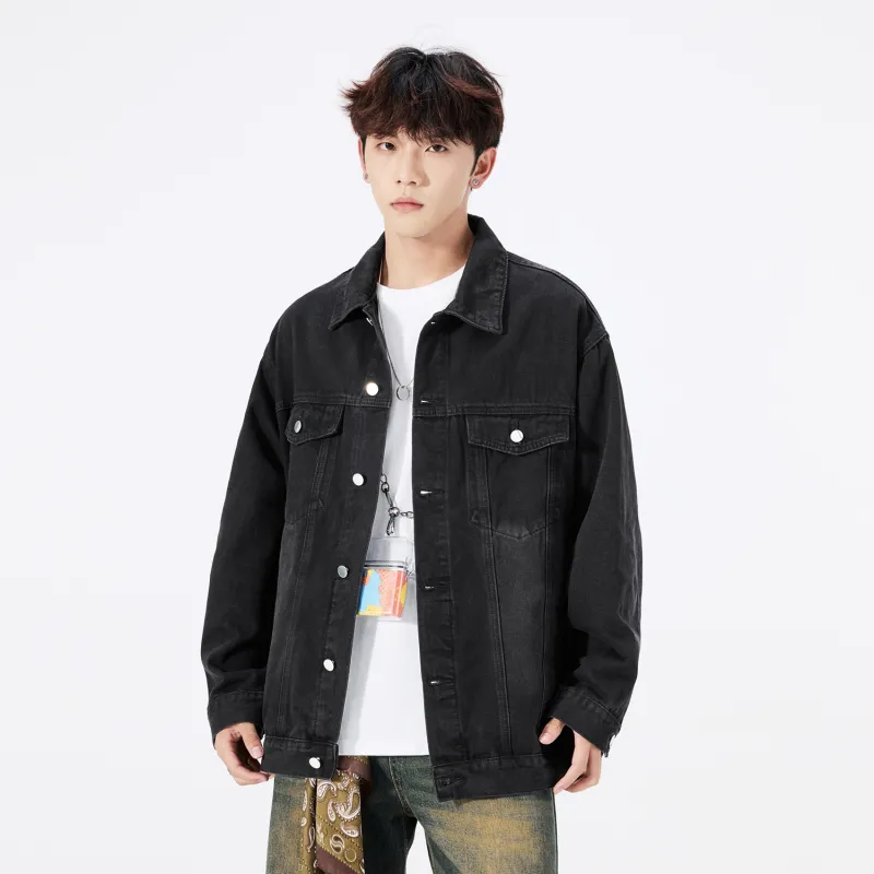 HCHUICHENG Denim Jackets Unisex-12